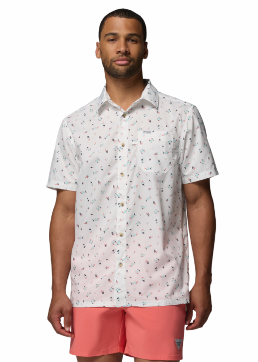 Columbia Men's Super Slack Tide Shirt White Florilife