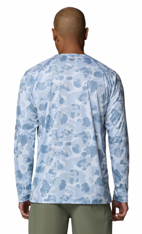 Columbia Men's Super Terminal Tackle PFG Frigate Frenz LS Shirt Dark Mirage Deltawoods