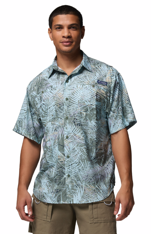 Columbia Men's Tamiami SS Shirt Cypress Hooked Up