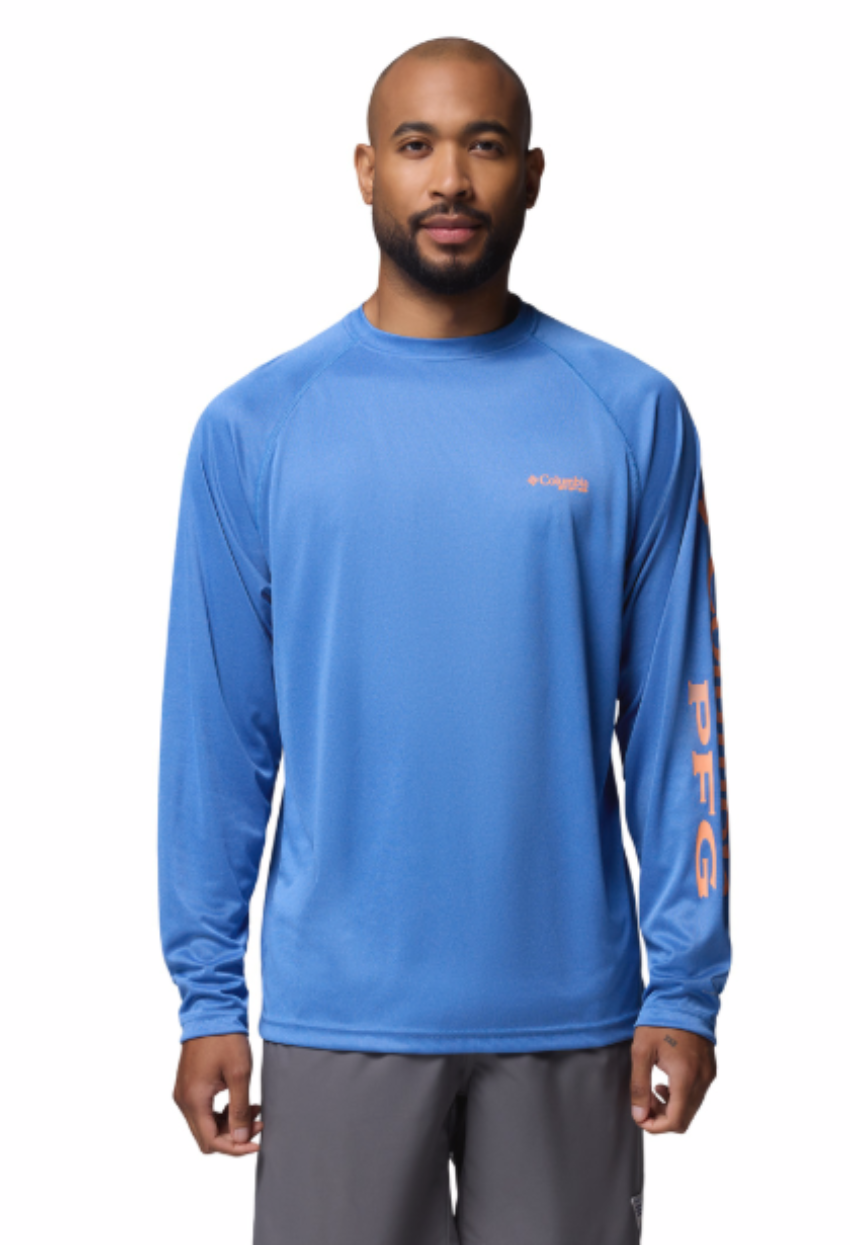 Columbia Men's Terminal Tackle LS Shirt Vivid Blue
