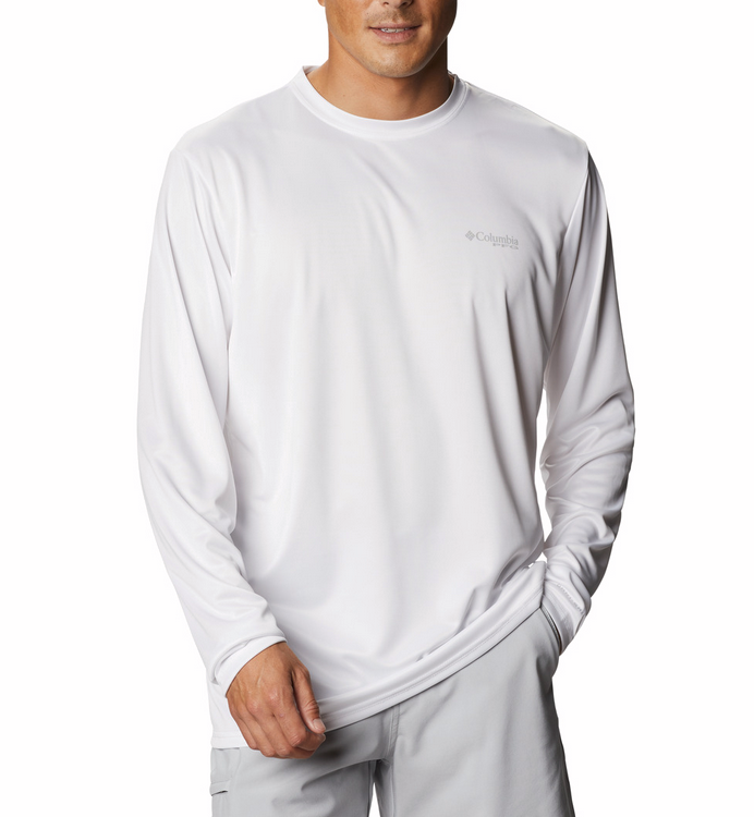 Columbia Men's Terminal Tackle PFG State Triangle LS White