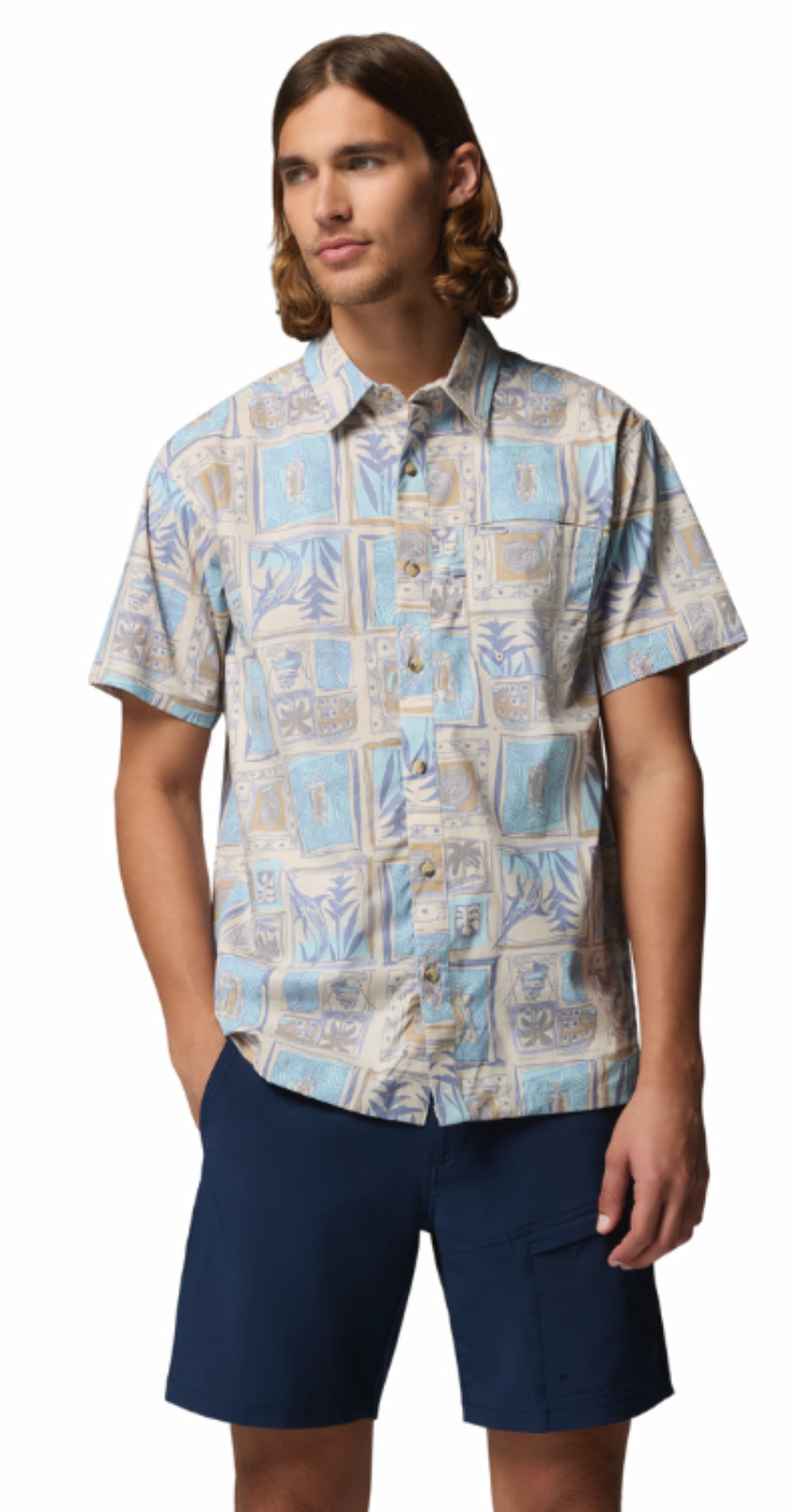 Columbia Men's Trollers Best II SS Shirt Twilight Resort