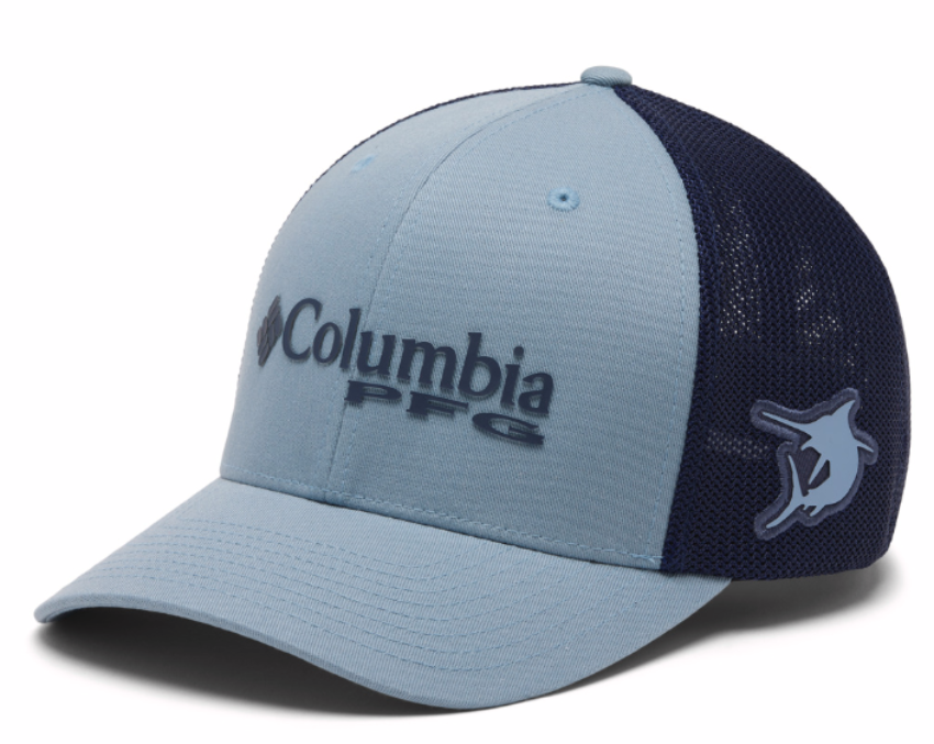 Columbia PFG Logo Mesh Ball Cap Dockside Blue/Nocturnal Marlin