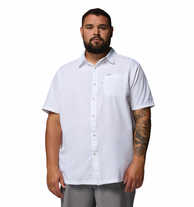 COLUMBIA Men's Slack Tide Camp Shirt (White)