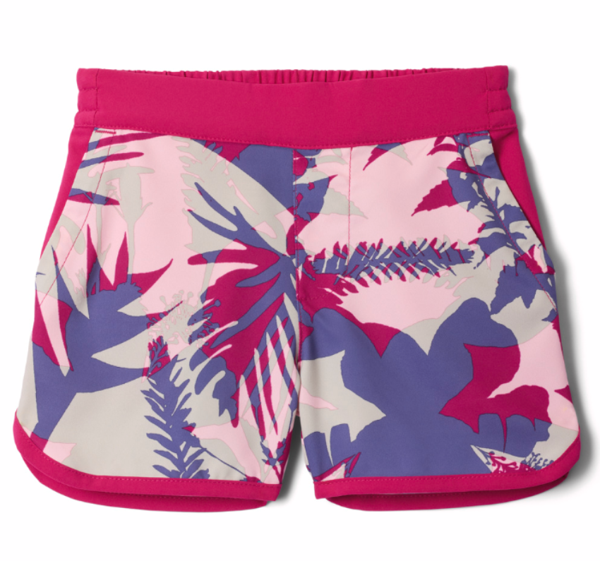 Columbia Toddler Girl's Sandy Shores Printed Boardshorts Guava Pink