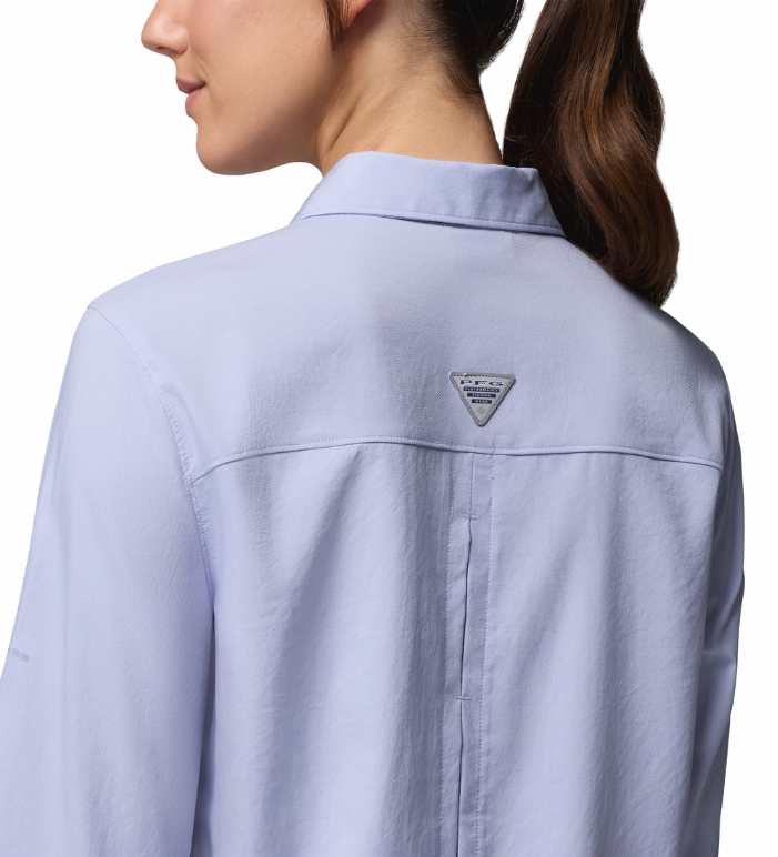 Columbia Women's PFG Castback Woven LS Shirt Twilight