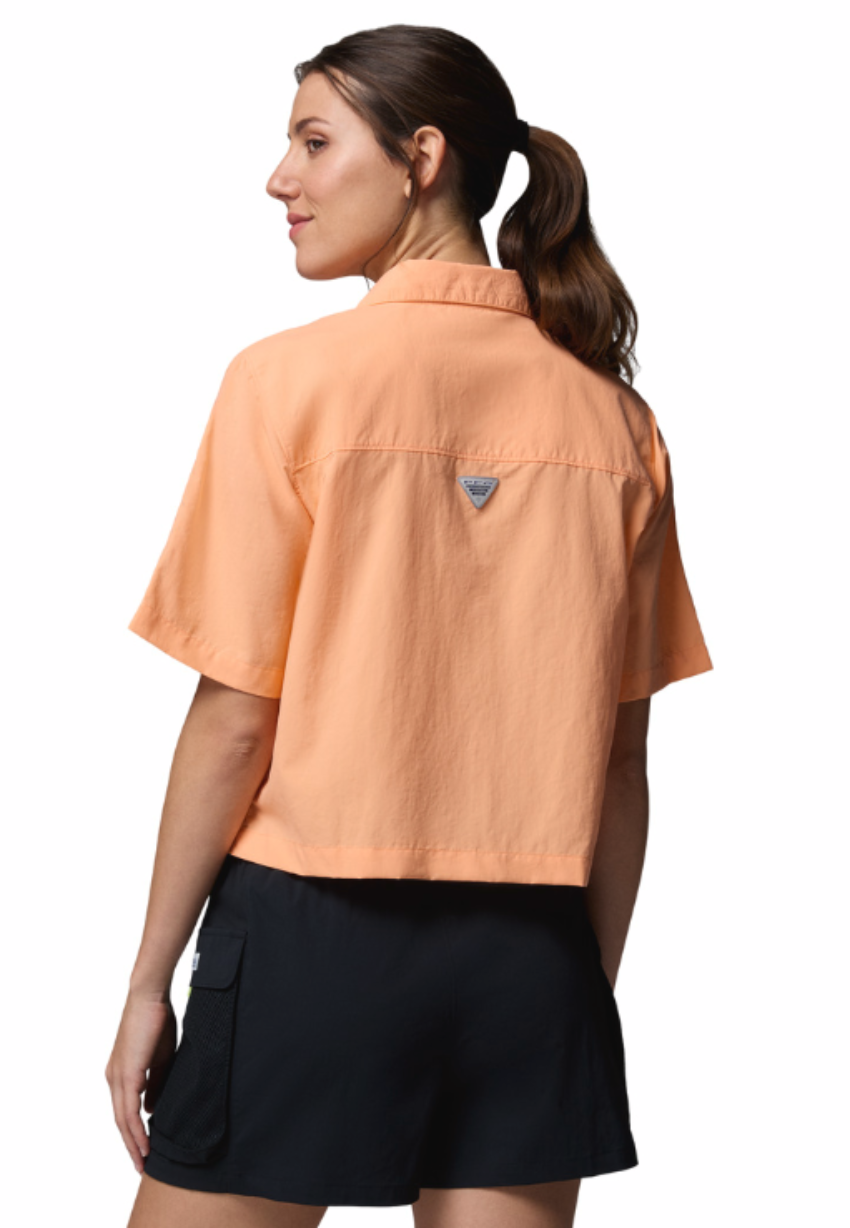 Columbia Women's PFG Open Water SS Shirt Bright Nectar