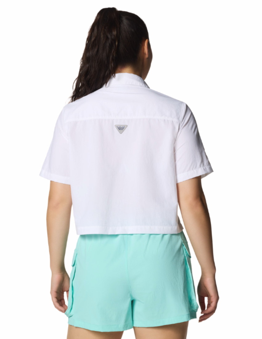Columbia Women's PFG Open Water SS Shirt White
