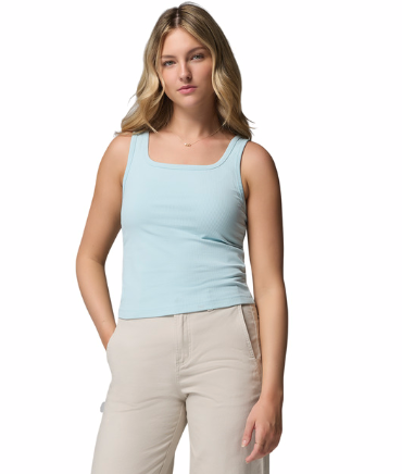 Columbia Women's Pinetown Canyon Rib Tank Marine Light