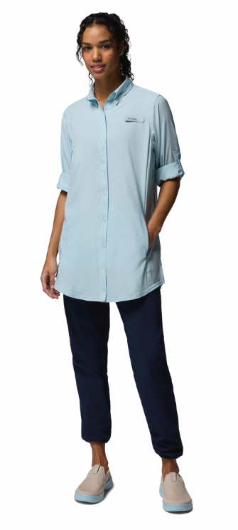 Columbia Women's Tamiami LS Tunic Marine Light
