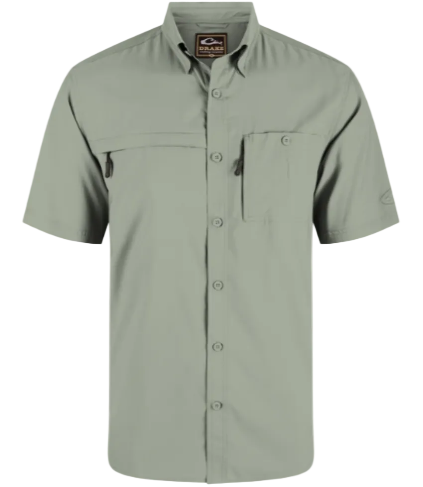 Drake Men's 8-Shot Flyweight SS Shirt Desert Sage