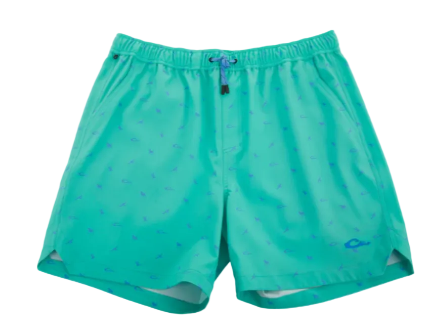 Drake Men's Lake Shore Dock Shorts Aqua Wash