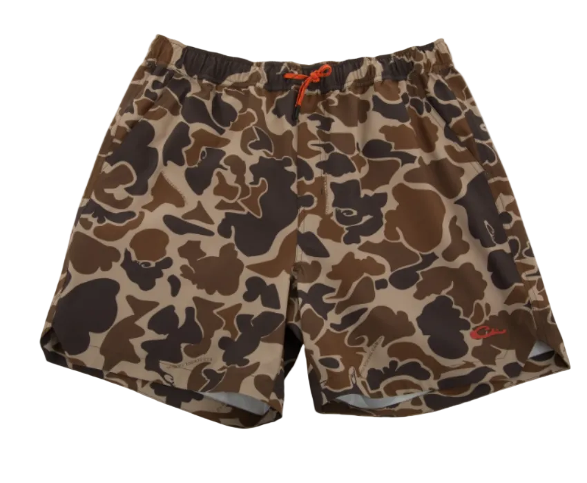 Drake Men's Lake Shore Dock Shorts Old School Camo