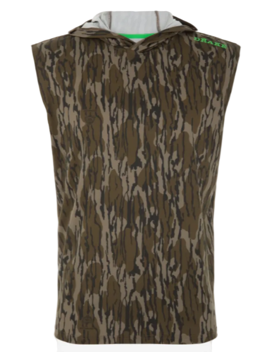 Drake Men's Lake Shore Performance Sleeveless Hoodie T-Shirt Original Bottomland