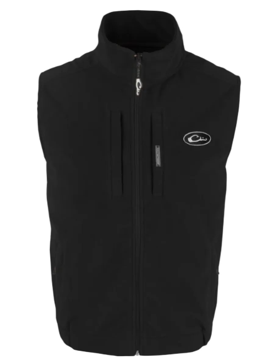 Drake Men's MST Solid Windproof Layering Vest Black