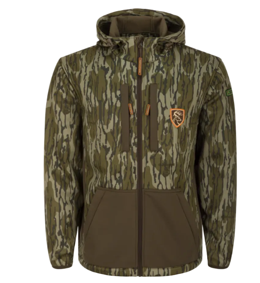 Drake Men's Non-Typical Endurance Hooded Full Zip Jacket with Scent Control Bottomland