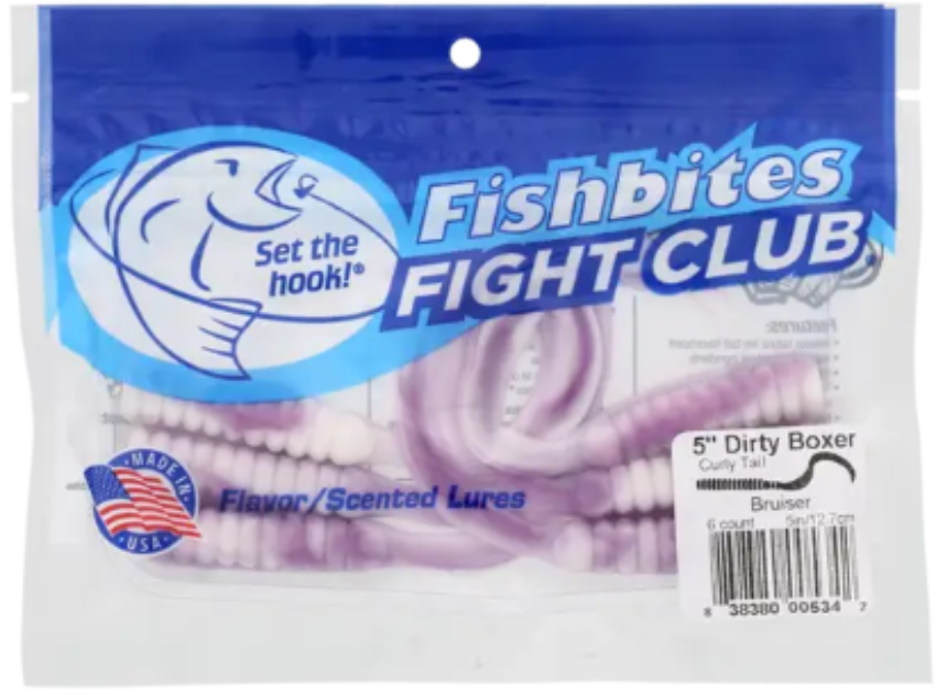 Fishbites Fight Club 5" Dirty Boxer Curly Tail Bruiser