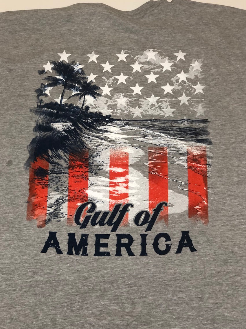 Gulf of America T-Shirt Grey