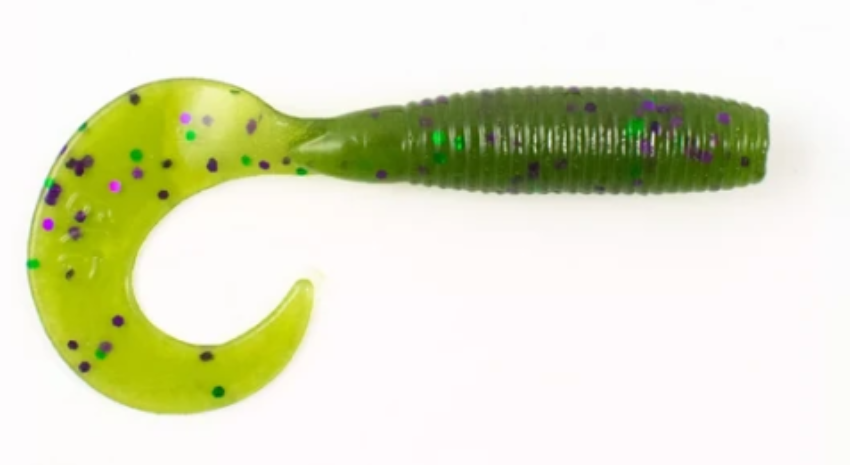 Gary Yamamoto Custom Baits 4" Watermelon with Large Purple and Green Flakes 10pk