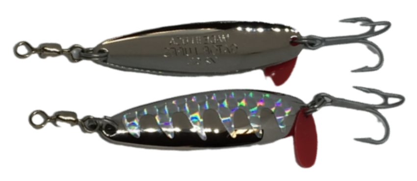 Gator Lure 1/2oz Silver Gator Casting Spoon Silver Tape