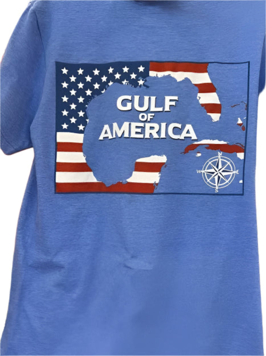 Gulf of America T-Shirt Blue