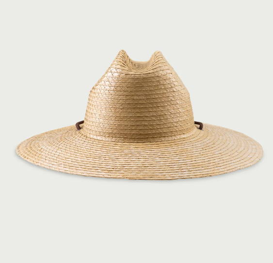HUK Crushable Straw Hat Brown Palm