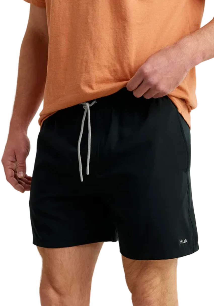HUK Men's Pursuit Volley Swim Short Black