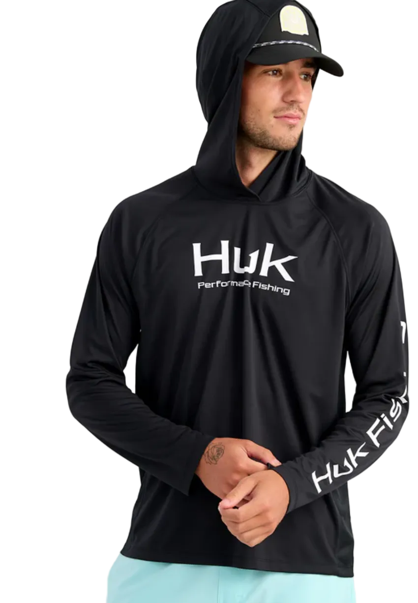 huk gear Men's Pursuit Performance Hoodie | Black Color:Ultraviolet Purple Mountain E-Bikes vs. traditionelle Regal Büro or whenever you need
