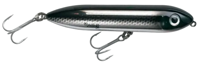 Heddon Saltwater Super Spook, Jr. 3-1/2" 1/2oz Black Shiner