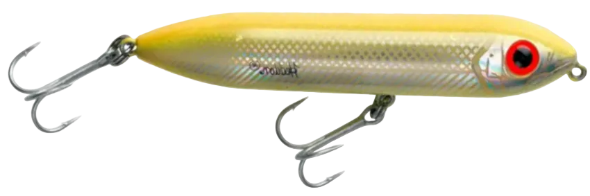 Heddon Saltwater Super Spook, Jr. 3-1/2" 1/2oz Bone/Silver