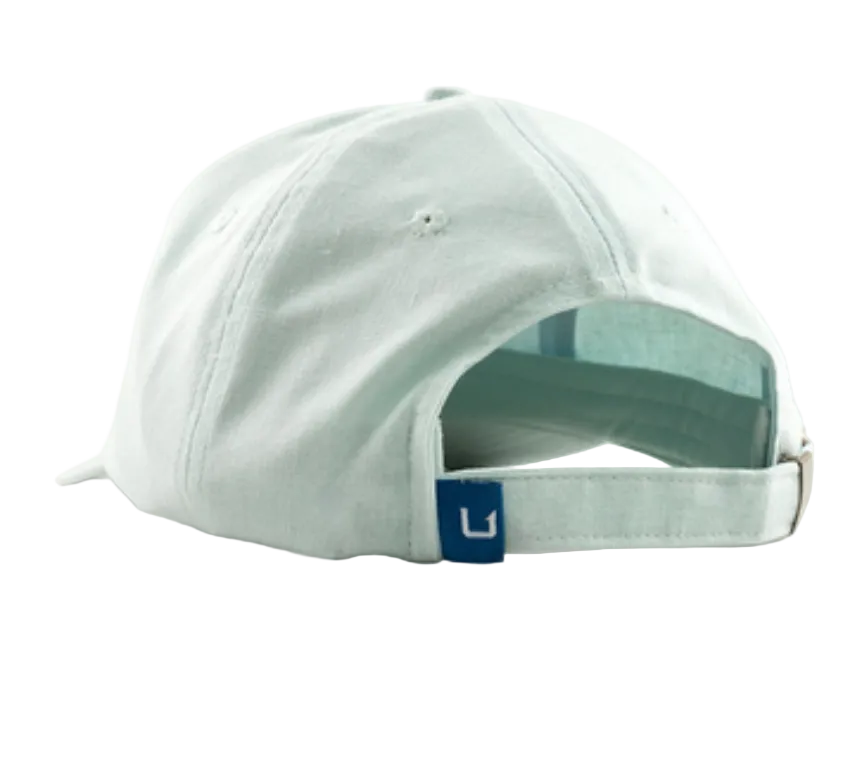 Huk Breezeway Linen Dad Hat Heron Blue