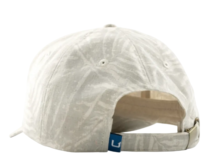 Huk Breezeway Linen Printed Dad Hat Silver Birch
