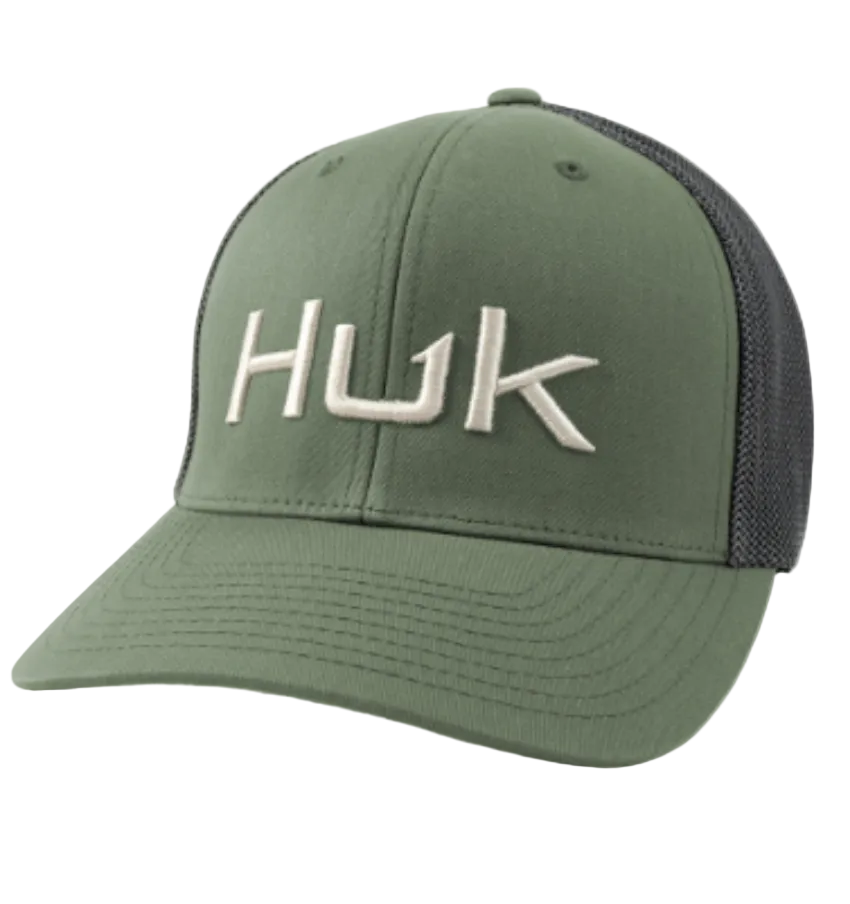 Huk Embroidered 110 Trucker Hat Moss