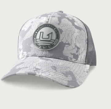 Huk KC Printed Circle Patch Trucker Hat Sharkskin