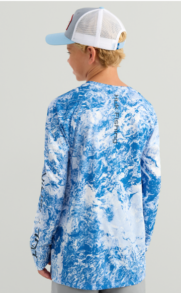 Huk KId's Pursuit LS Mossy Oak Crew Regatta