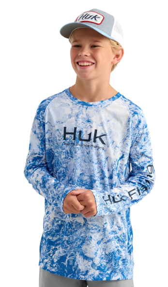 Huk KId's Pursuit LS Mossy Oak Crew Regatta