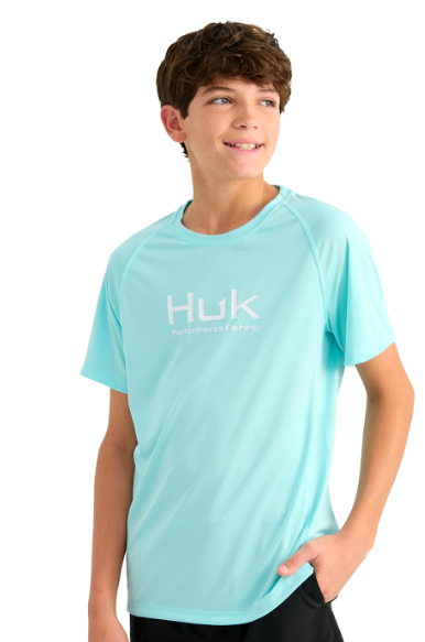 Huk Kid's Pursuit SS Crew Shirt Caicos