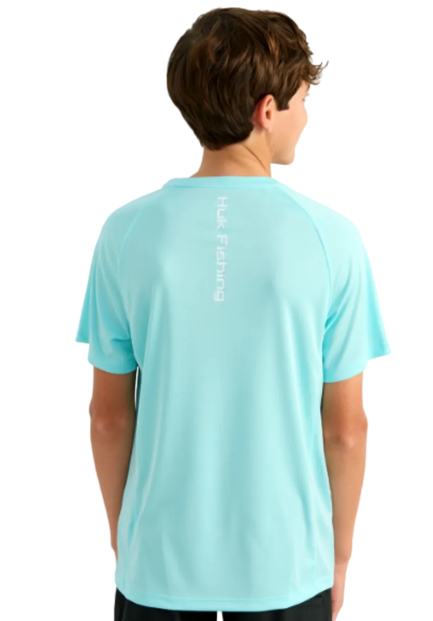 Huk Kid's Pursuit SS Crew Shirt Caicos