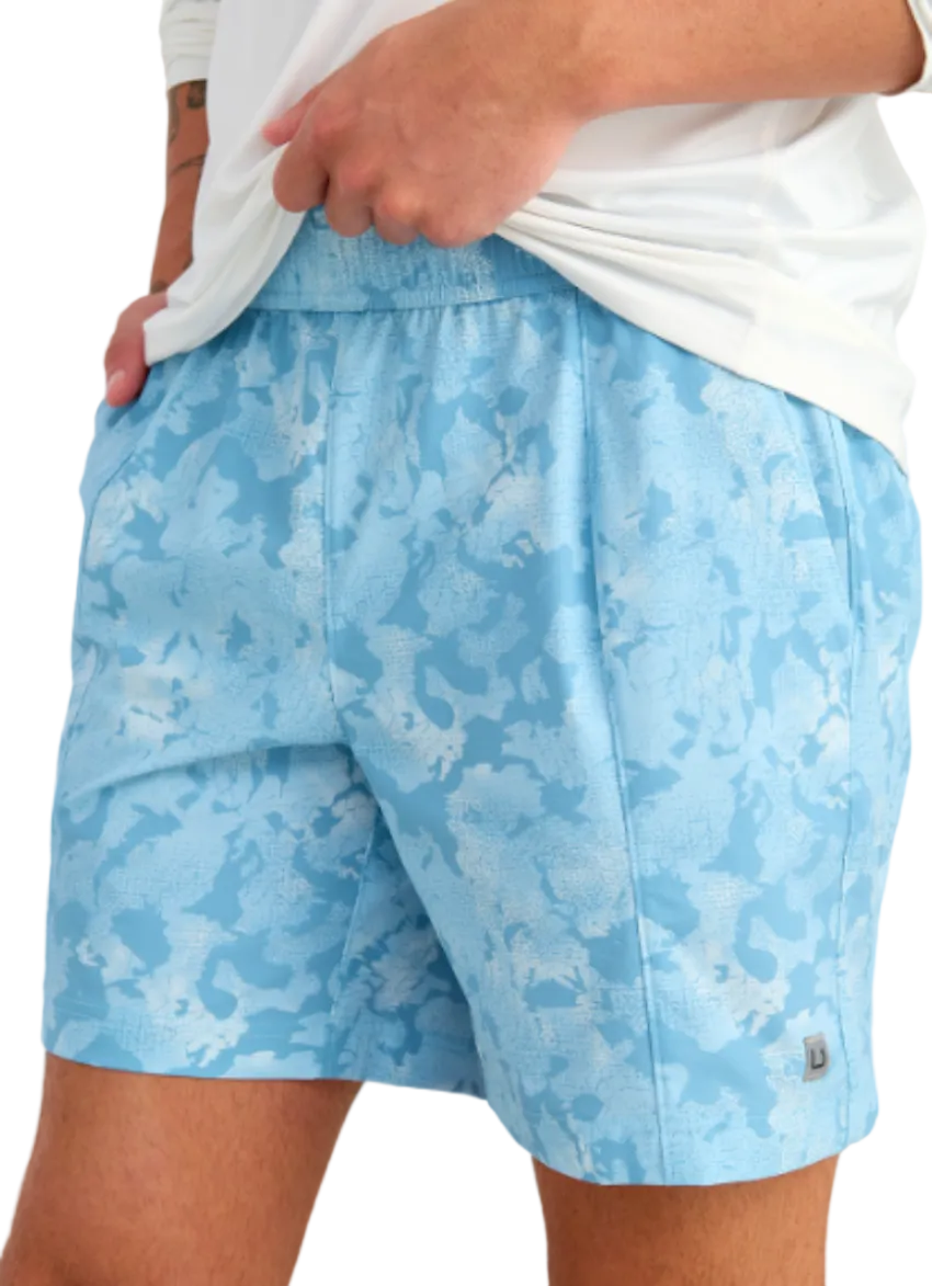 Huk Men's Airweight KC Printed Shorts Cerulean