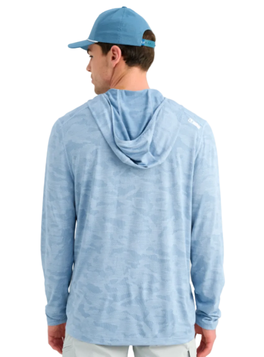Huk Men's Andros Hoodie Cerulean