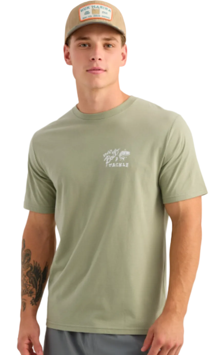 Huk Men's Bait SS Tee Seagrass