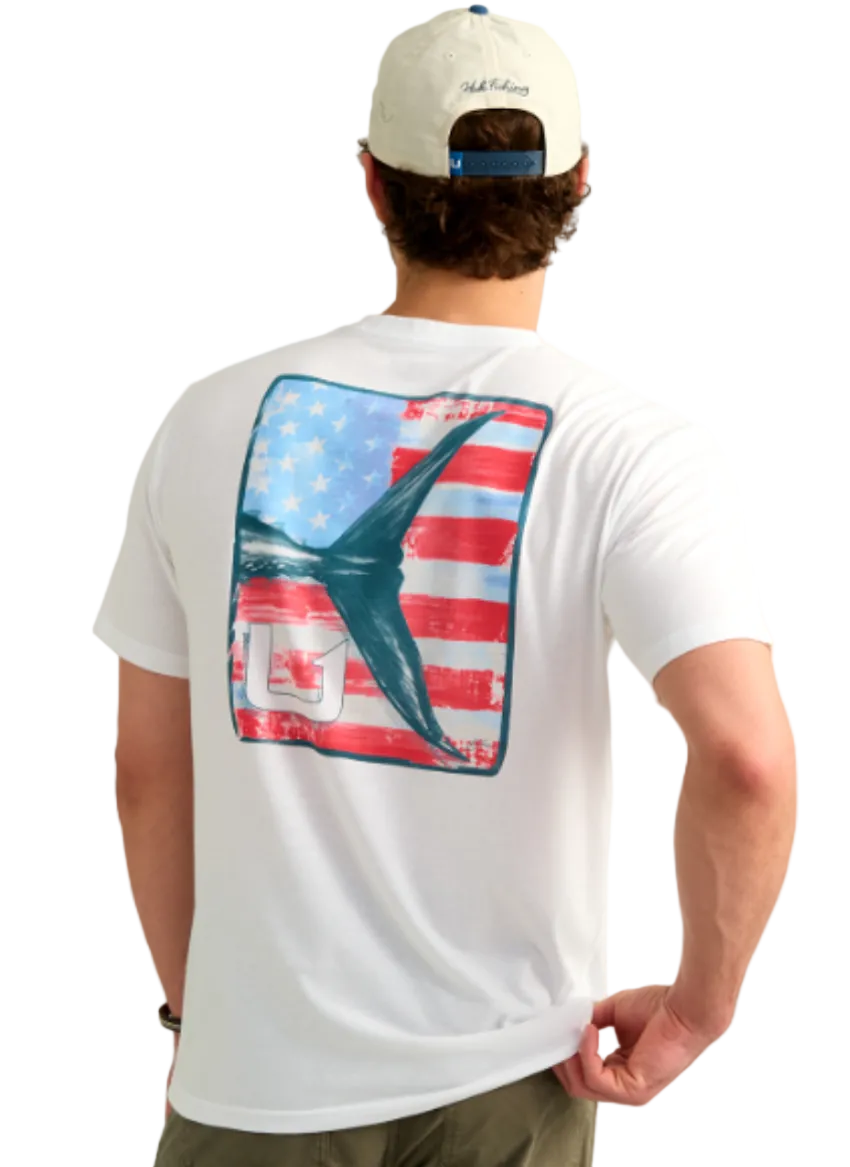Huk Men's KC Americana SS Tee White
