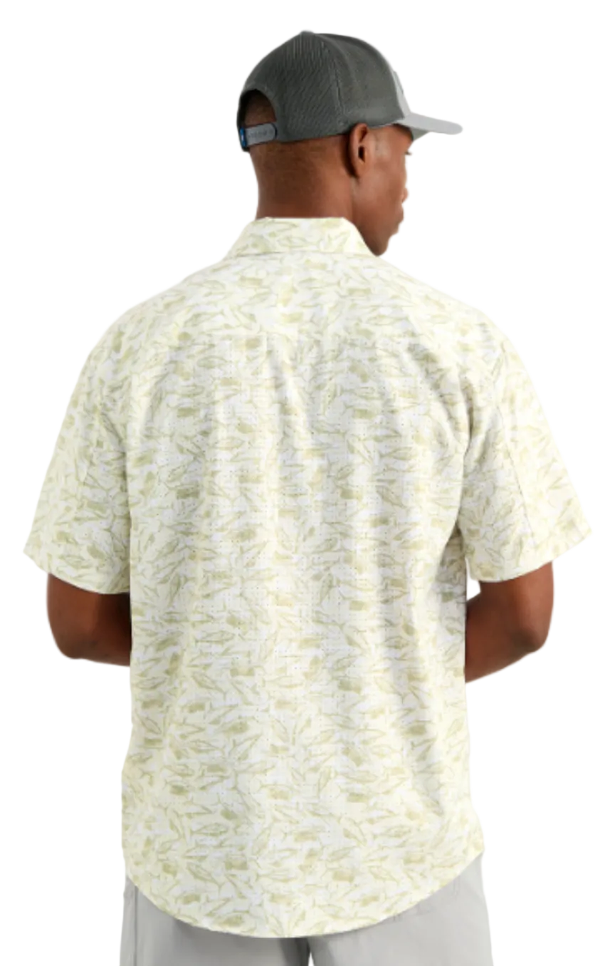 Huk Men's TidePoint KC Printed SS Shirt Seagrass