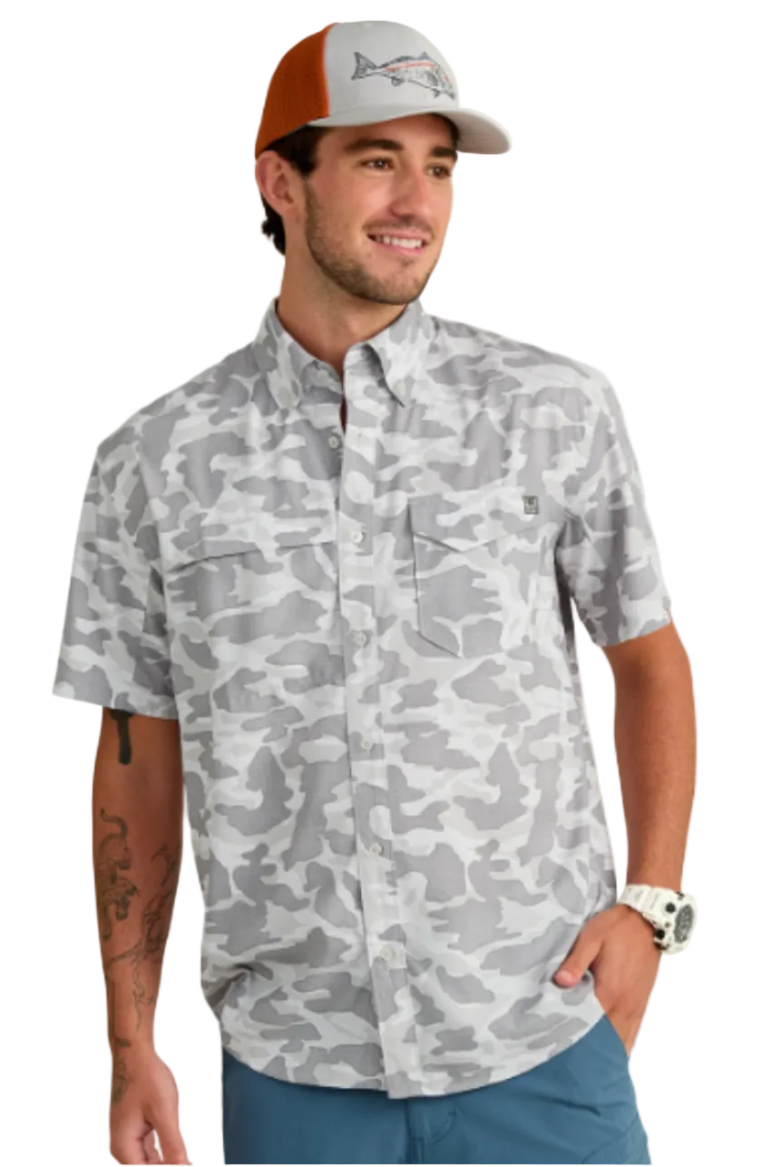 Huk Men's TidePoint Printed SS Shirt Seagull