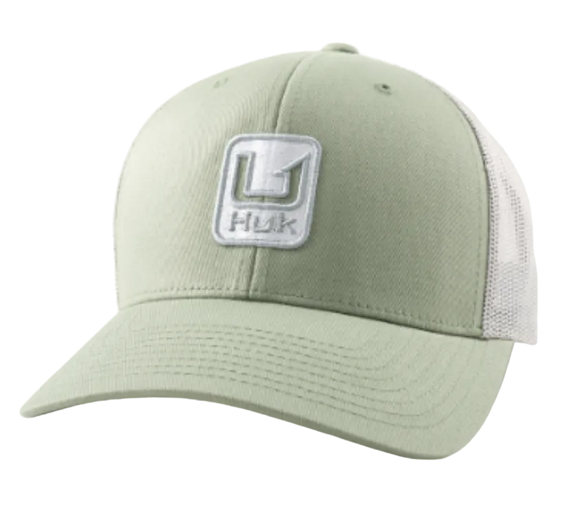 Huk Stacked U Trucket Hat Seagrass