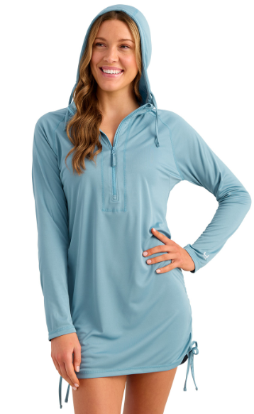 Huk Women's Pursuit Coverup Dress Blue Shadow