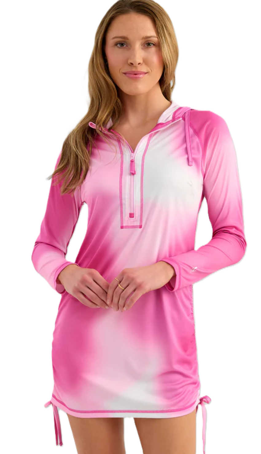 Huk Womens Pursuit Cover-Up Dress Oleander Ombre