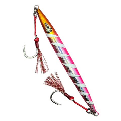 JOHNNY JIGS Torpedo Guava Glow Slow Pitch Jig