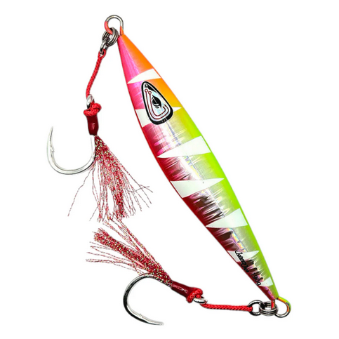 Johnny Jigs Flat Back Watermelon Glow Slow Pitch Jig