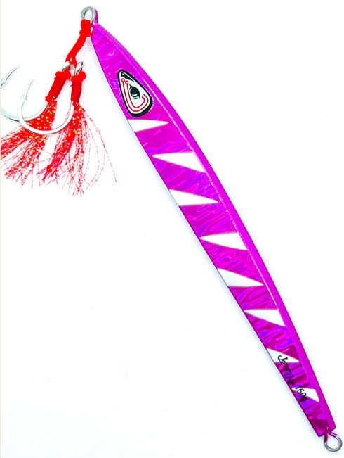 JOHNNY JIGS Flatty Purple Glow Slow Pitch Jig